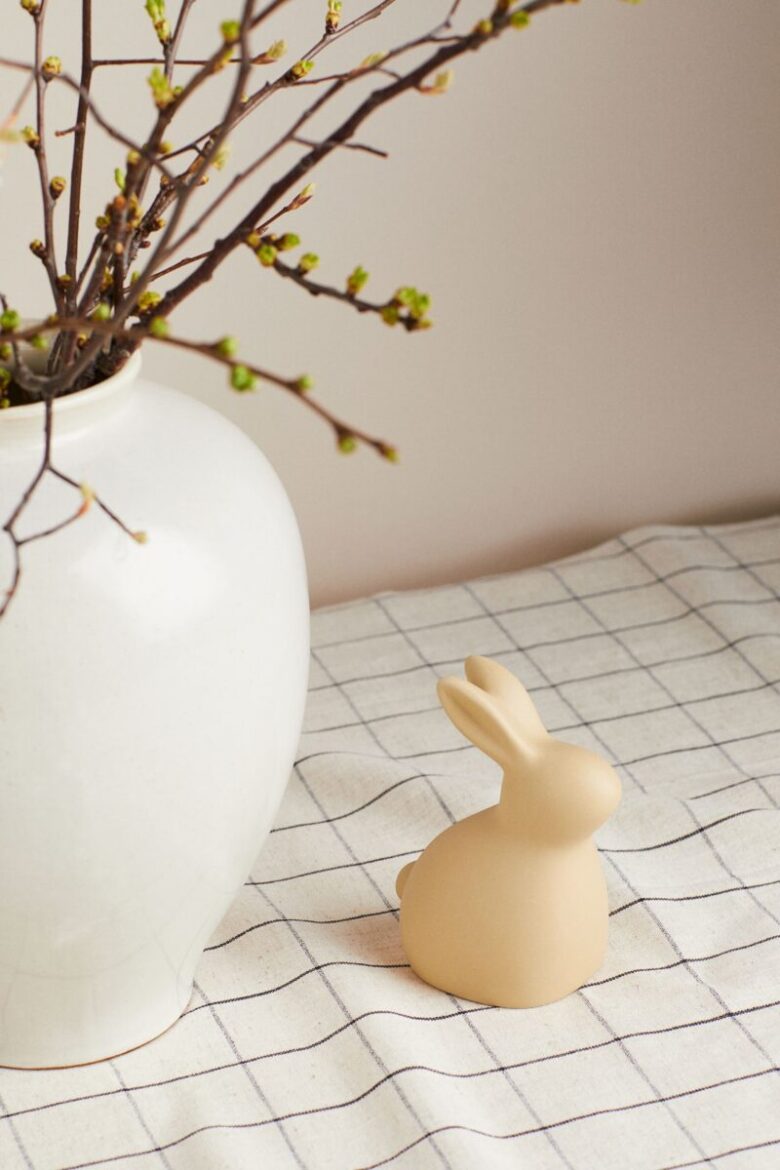 Runner Da Tavola Raebel 40x140 Cm – Bianco Con Fiori E Farfalle – Decorazione Pasqua E Primavera