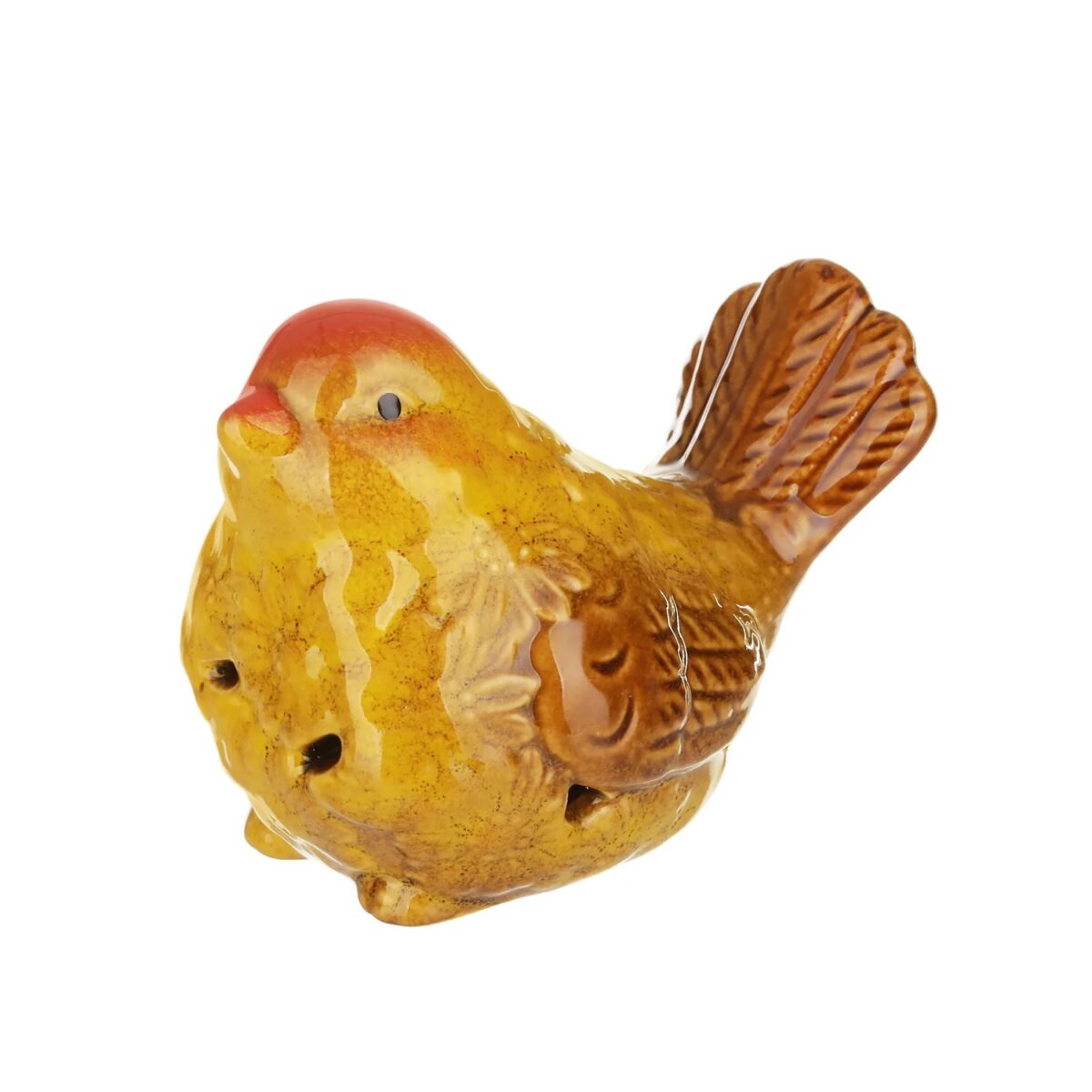 Uccellino in ceramica giallo Uccellino in ceramica giallo