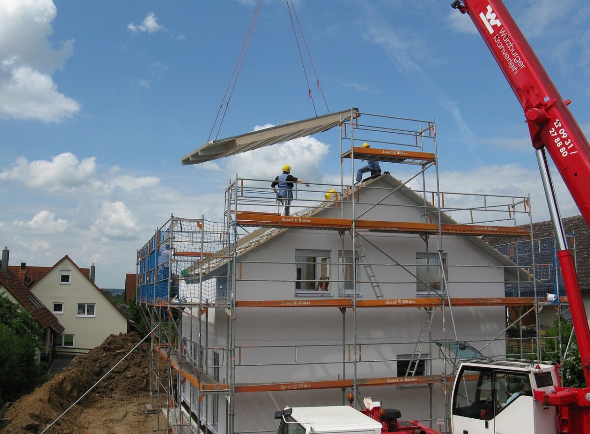 Lavori casa in costruzione