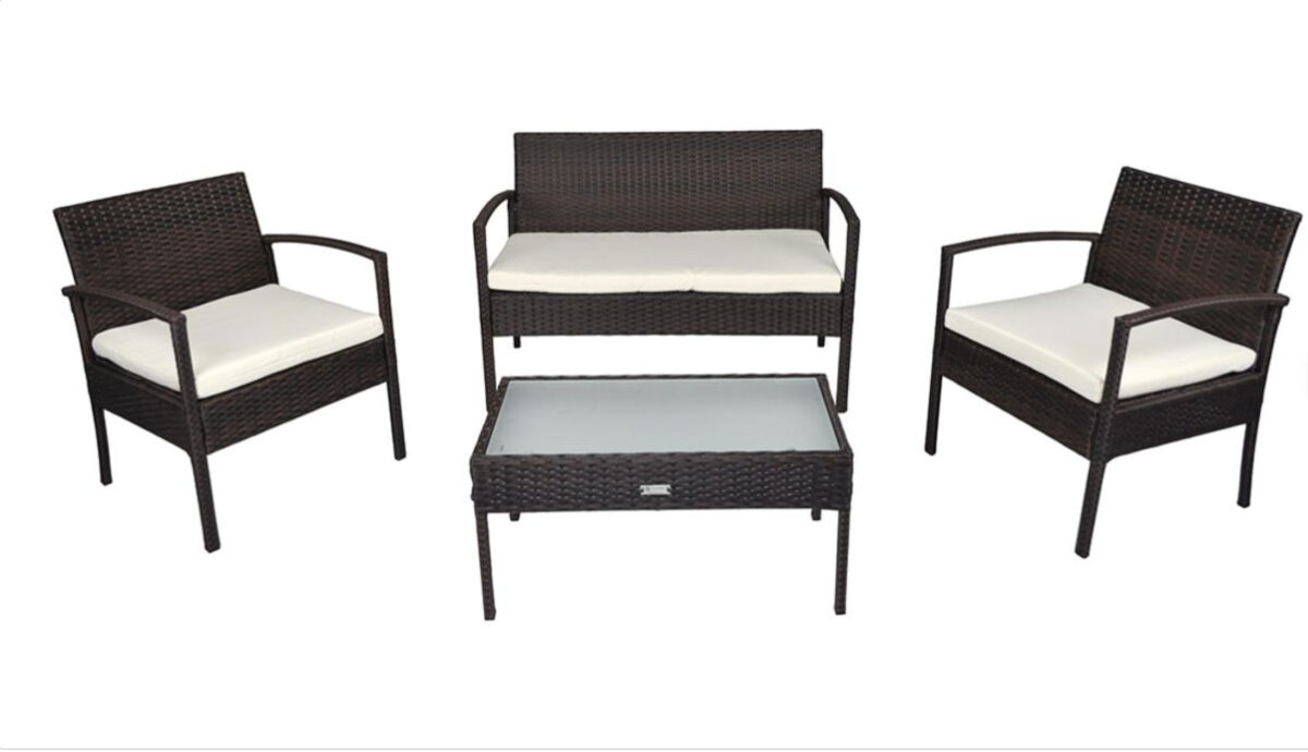Salotto da giardino in rattan, mod. Martino Salotto da giardino in rattan, mod. Martino