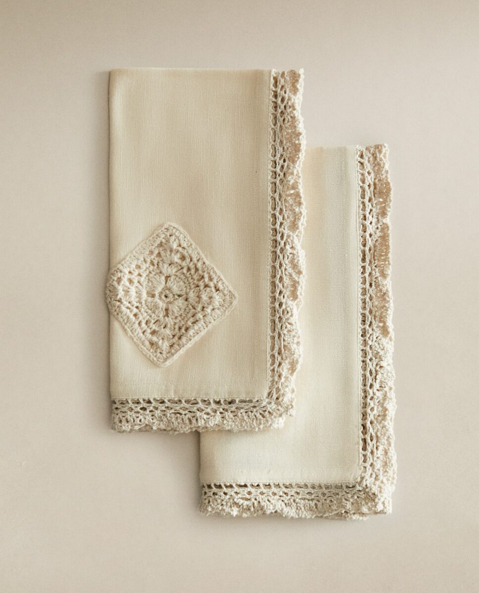 TOVAGLIOLI COTONE CROCHET TOVAGLIOLI COTONE CROCHET